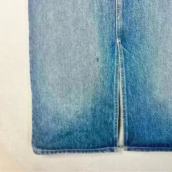 Current/Elliott Women’s The Slit Midi Rincon Skirt with Belt Size 24 - Picture 4 of 14